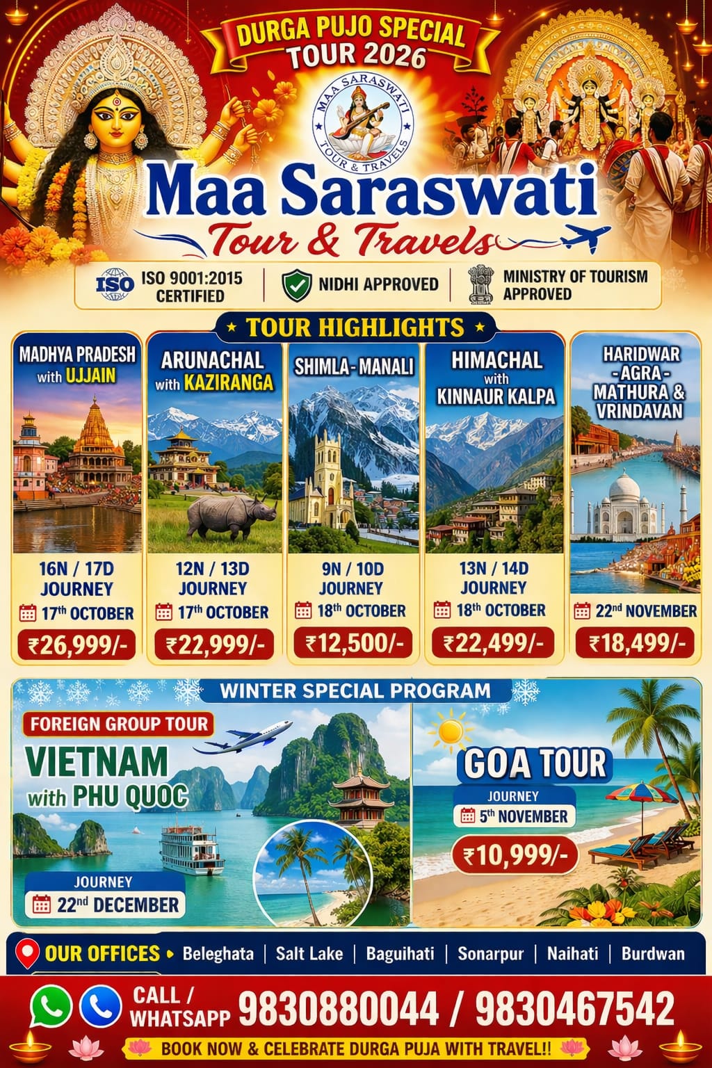 Upcoming Pujo Tour
